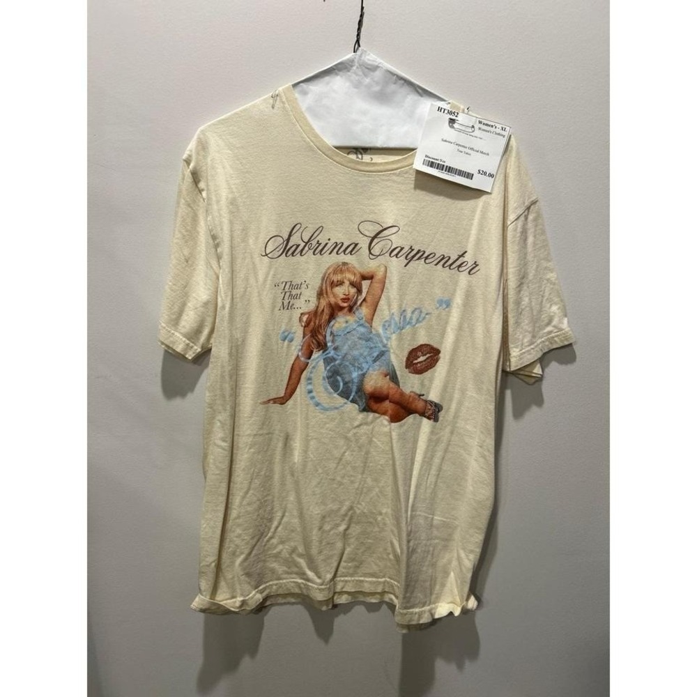 Sabrina Carpenter Official Merch Tour TShirt Espresso XL
